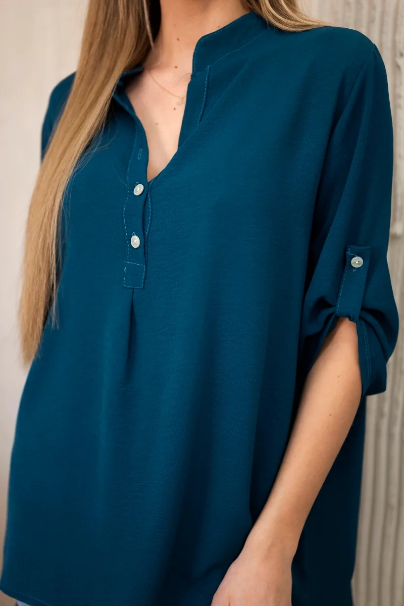 Kesi Włoski Blouse with a longer back nautical