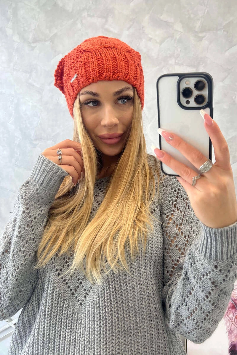 Kesi Cap with fleece Justyna K253 foxy