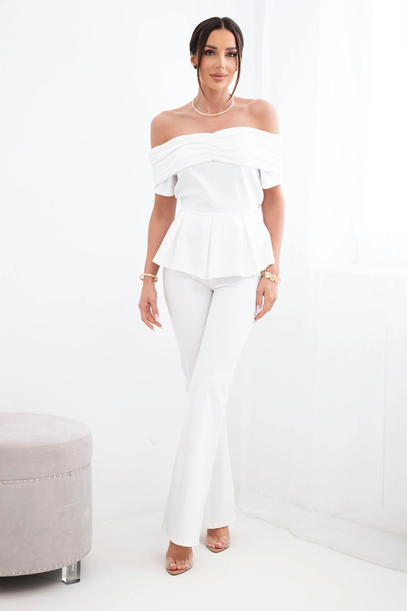 Дамски комплект Kesi Włoski с блуза и широки панталони