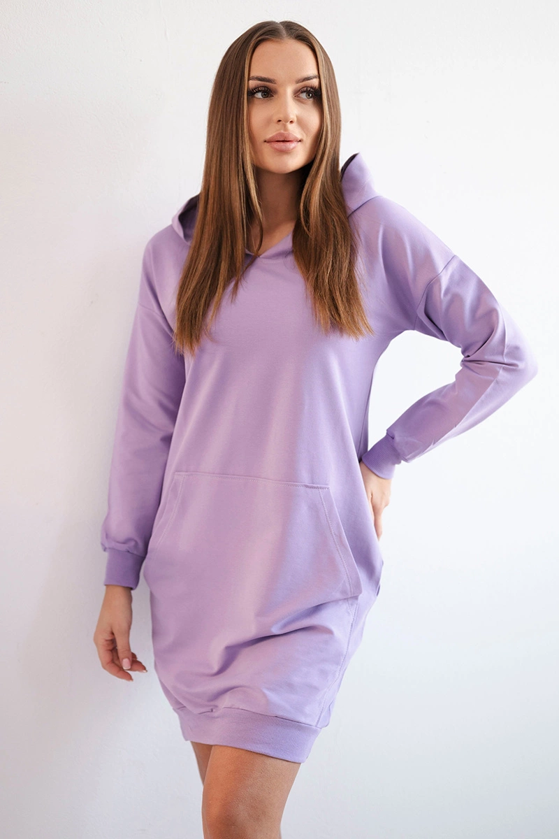 Purple dress with hood