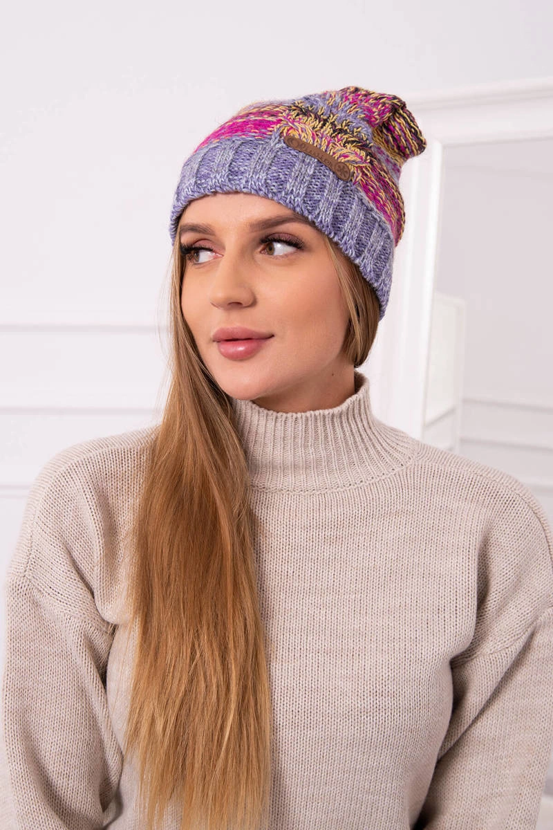 marka niezdefiniowana Cap with fleece Monika K256 fuchsia+purple