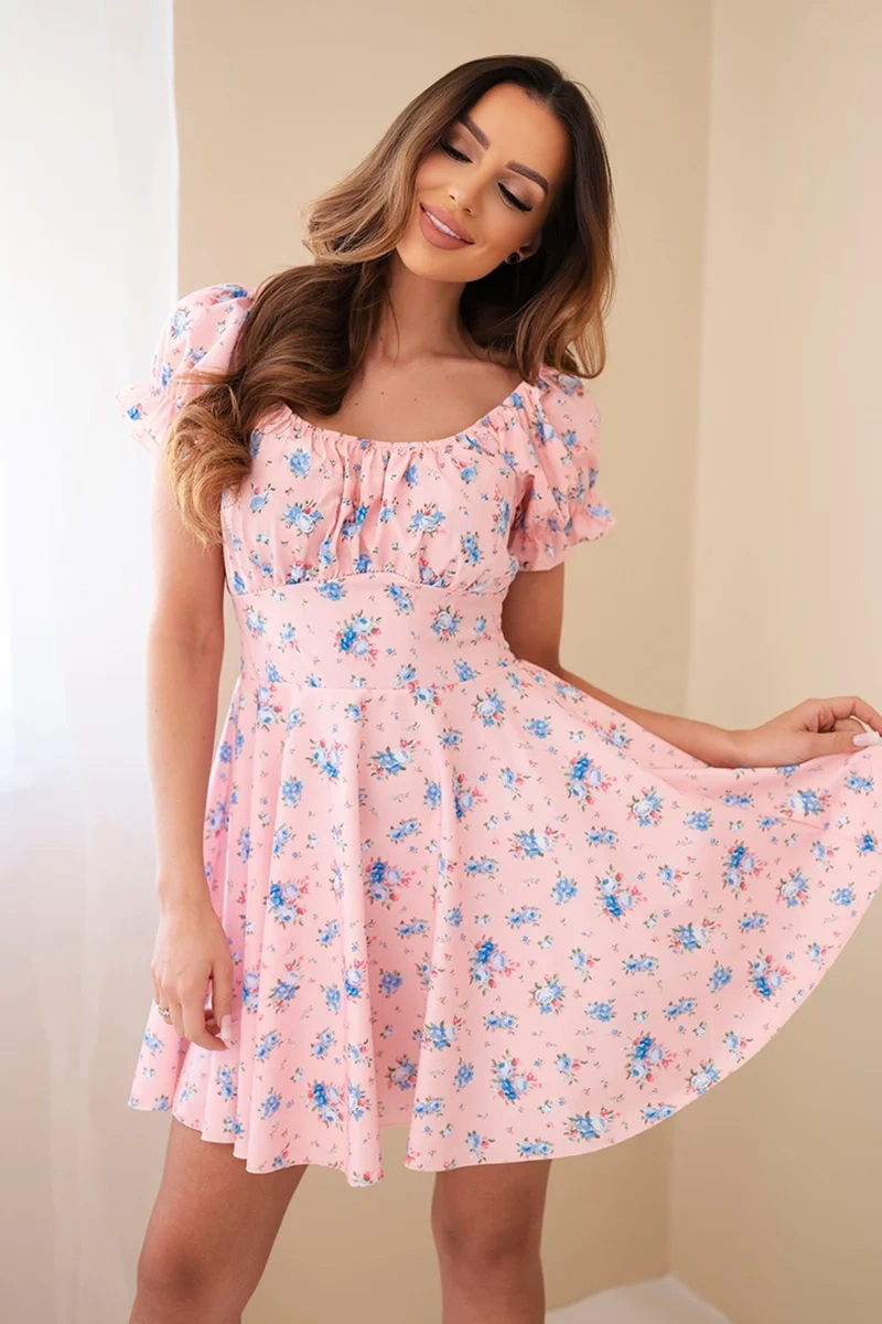 Дамска рокля Kesi Włoski с флорален мотив