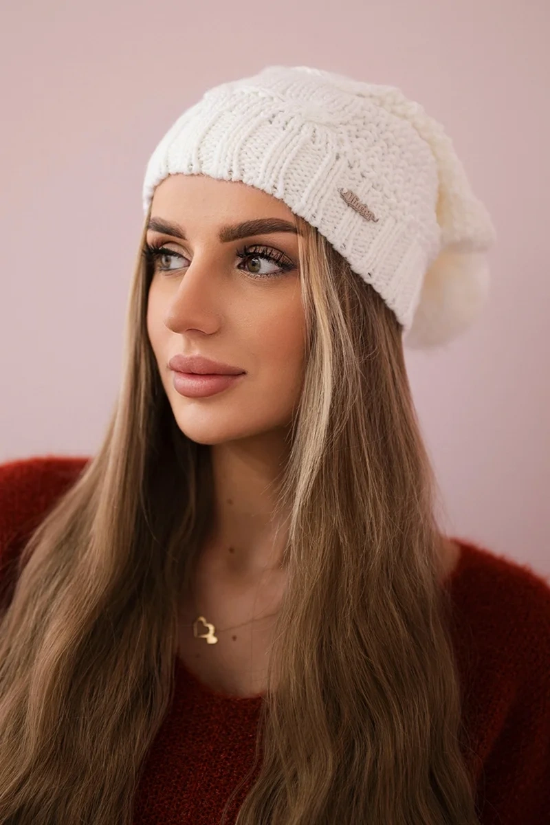 Kesi Čapica s fleece Sandra K210 biely