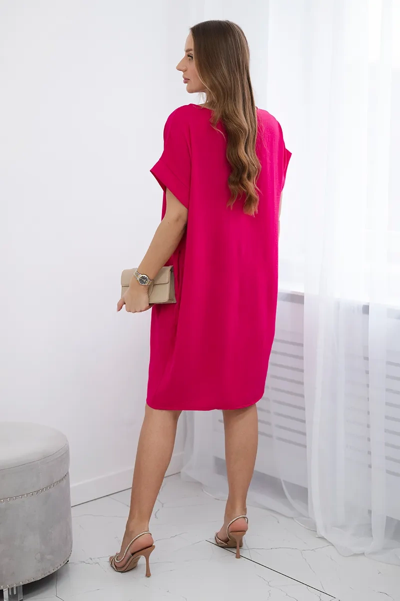 Kesi Włoski Dress with pockets fuchsia