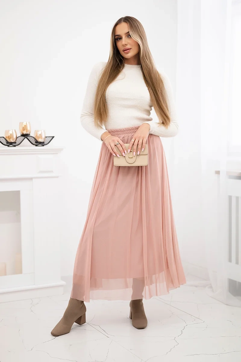 Kesi Włoski Tulle skirt powder pink