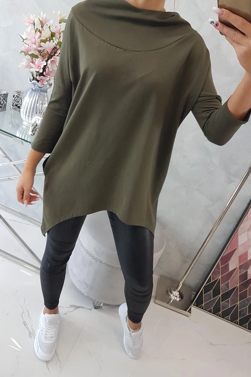 Kesi Sweatshirt with a print of wings khaki