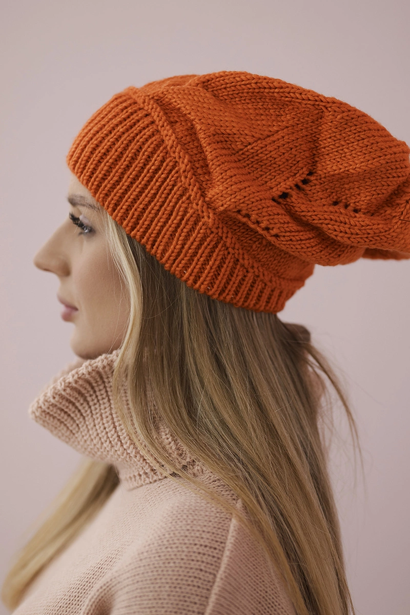 marka niezdefiniowana Women&#039;s cap Ingrid K371 orange