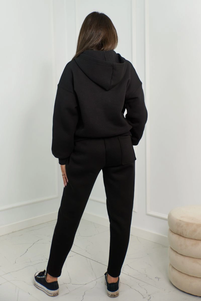 Insulated set sweatshirt + pants black