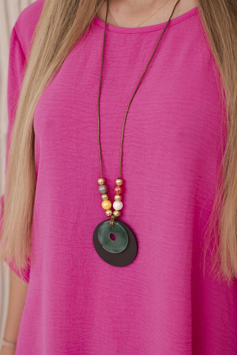 Set blouse + trousers with pendant pink color