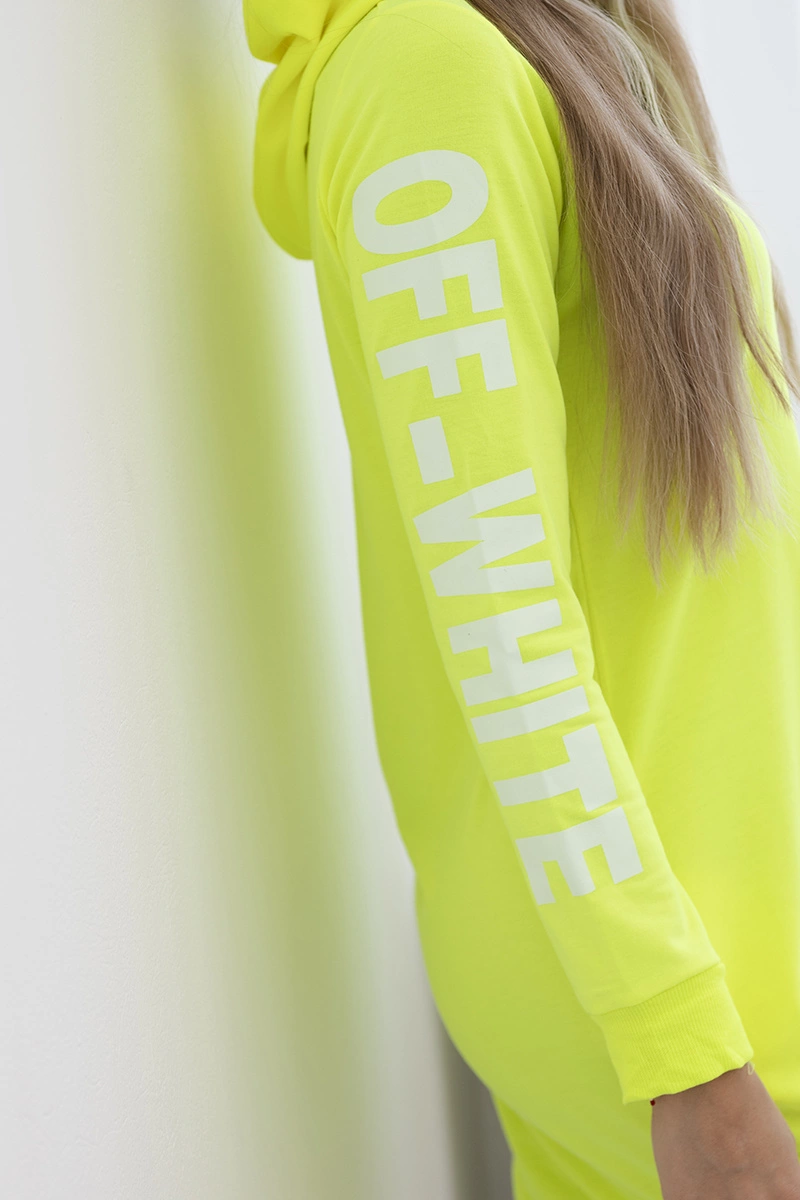 Dress Off White Yellow Neon