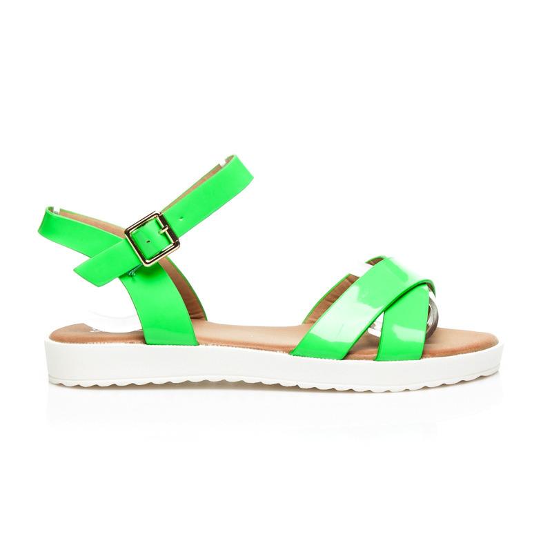 PATENT SANDALS