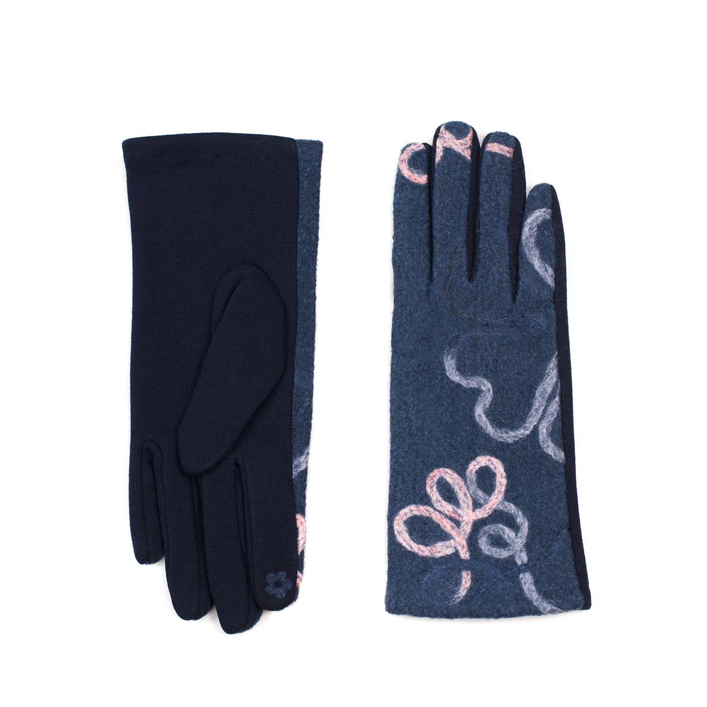 Art Of Polo Woman's Gloves rk18411 Navy Blue