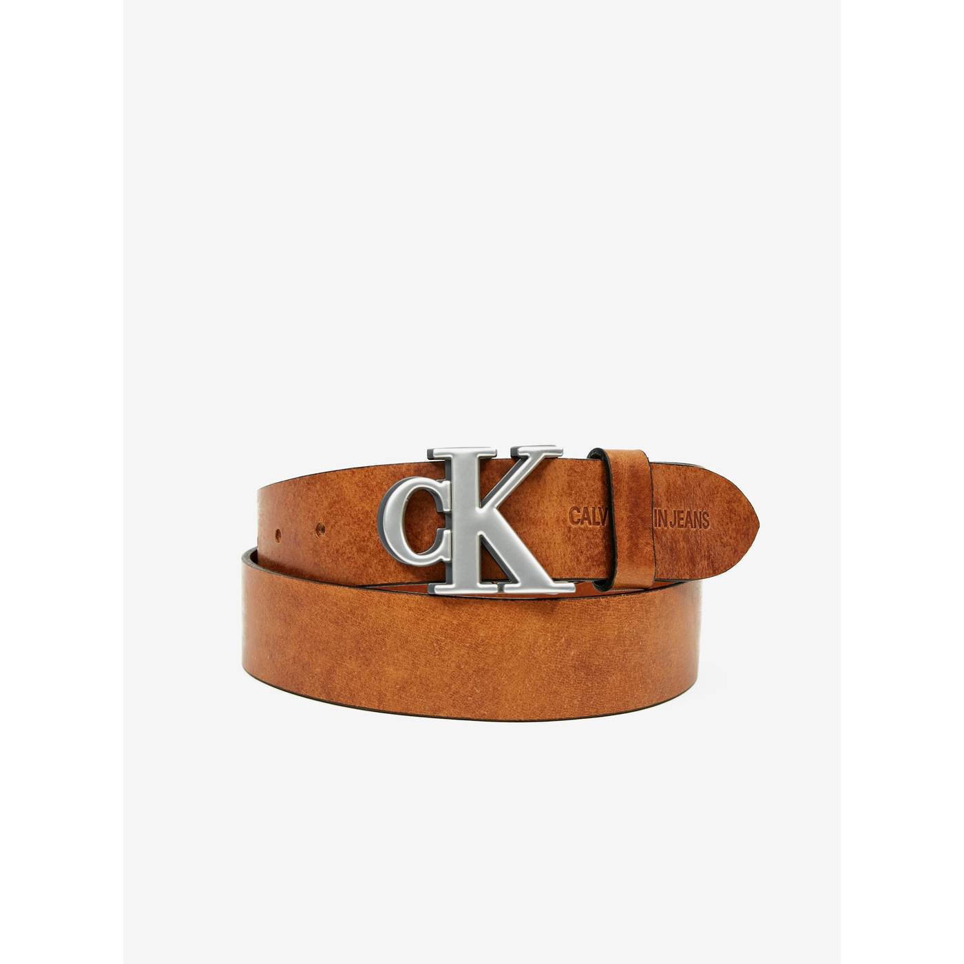 Brown Men's Leather Belt Calvin Klein - Men's
